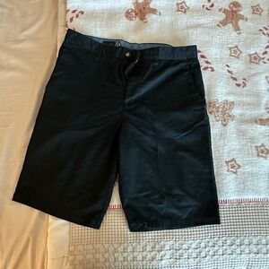 Volcom Men's Black Flat Front Shorts